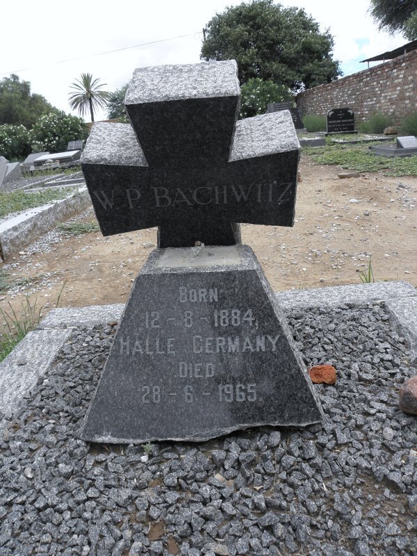 BACHWITZ W.P. 1884-1965