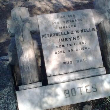 BOTES Petronella Z.M. nee HEYNS 1887-1942