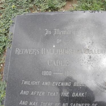 CADLE Redvers Halliburton 1900-1968