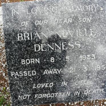 DENNESS Brian Neville 1933-1951