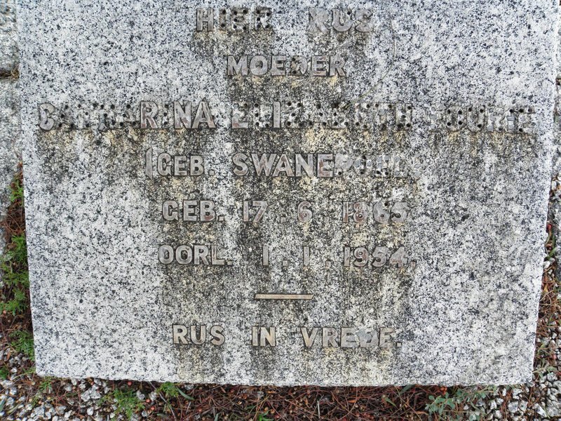 FOURIE Catharina Elizabeth 1865-1954