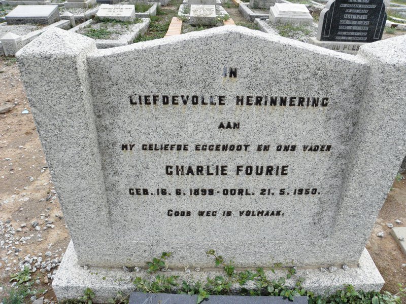 FOURIE Charlie 1898-1950
