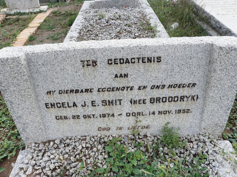 SMIT Engela J.E. nee BROODRYK 1874-1952