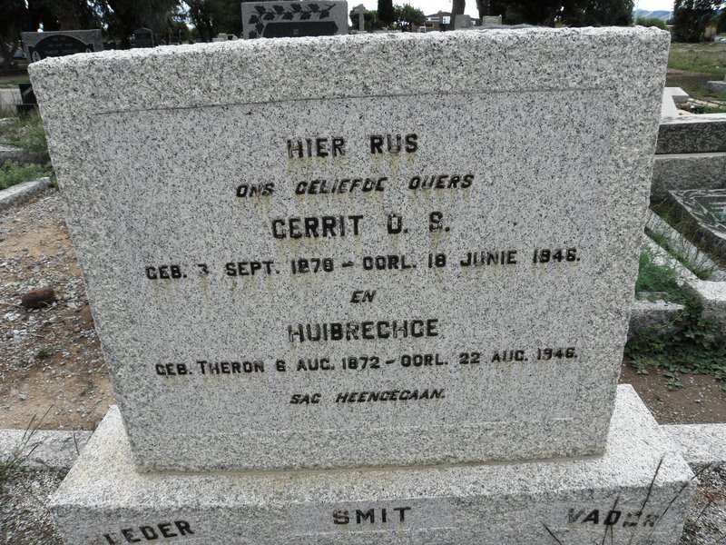 SMIT Gerrit D.S. 1878-1946 &amp; Huibreche 1872-1946
