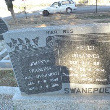 SWANEPOEL Pieter Johannes 1881-1964 &amp; Johanna Francina MYNHARDT 1889-1960