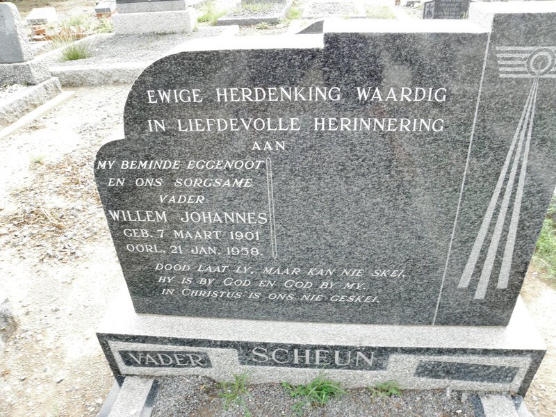 SCHEUN Willem Johannes 1901-1958