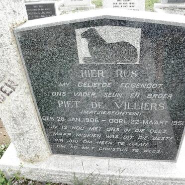 VILLIERS Piet, de 1906-1951