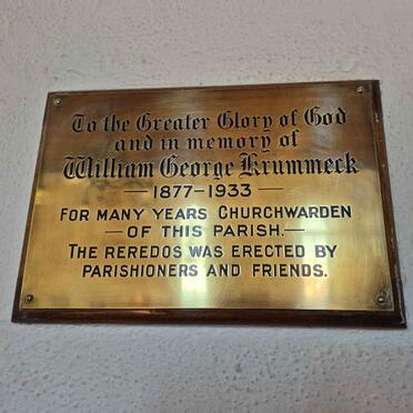 KRUMMECK William George 1877-1933