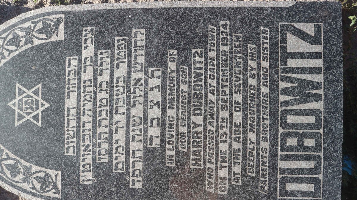 DUBOWITZ Harry -1924