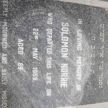 NORRIE Solomon -1959