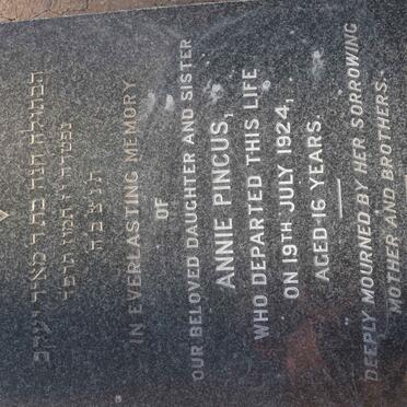 PINCUS Annie -1924