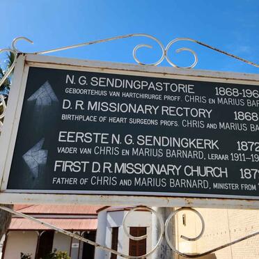 1. Oorsig / Overview :  Beaufort West DR Missionary, Donkin Street Museum