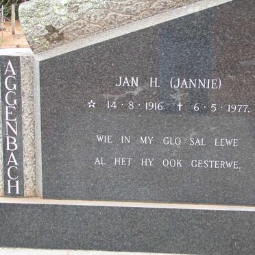 AGGENBACH Jan H. 1916-1977