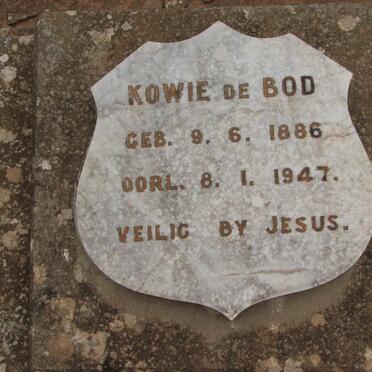 BOD Kowie, de 1886-1947