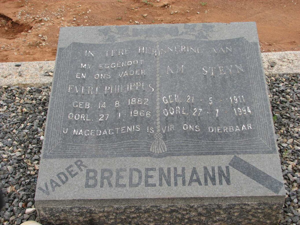 BREDENHANN Evert Philippus 1882-1966 :: STEYN A.M. 1911-1994