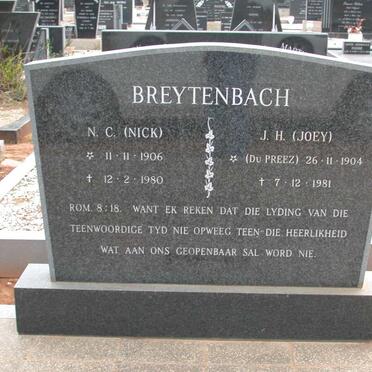 BREYTENBACH N.C. 1906-1980 &amp; J.H. DU PREEZ 1904-1981