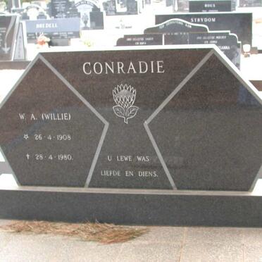 CONRADIE W.A.1908-1980