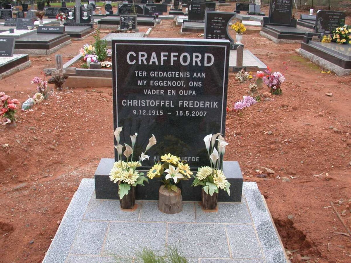 CRAFFORD Christoffel Frederik 1915-2007