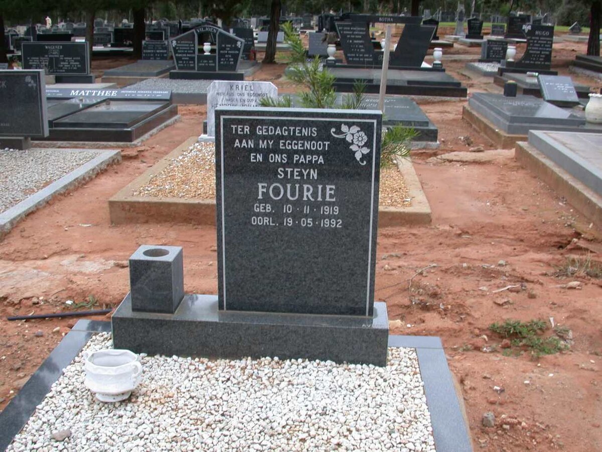 FOURIE Steyn 1919-1992