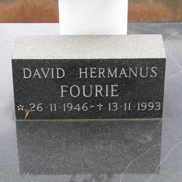 FOURIE David Hermanus 1946-1993