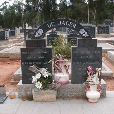 JAGER Izak Bartholomeus, de &amp; Maria Magdalena
