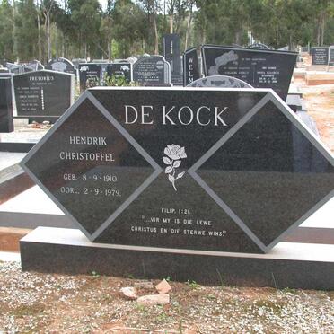 KOCK Hendrik Christoffel, de 1910-1979