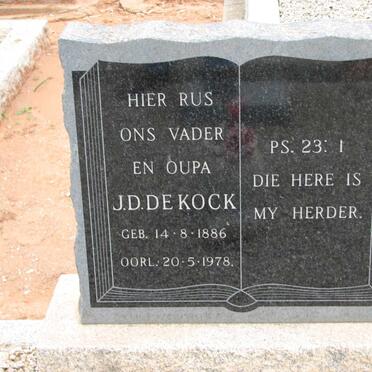 KOCK J.D., de 1886-1978