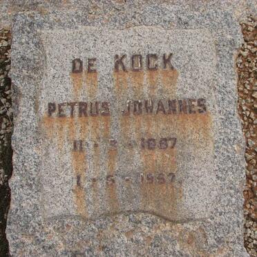KOCK Petrus Johannes, de 1887-1957