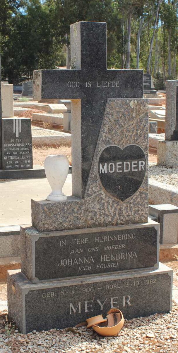 MEYER Johanna Hendrina nee FOURIE 1906-1962