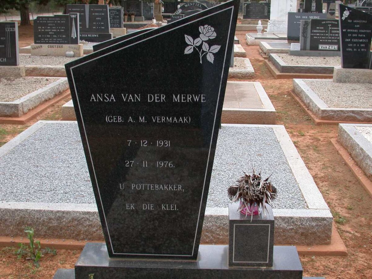 MERWE A.M., van der nee VERMAAK 1931-1976