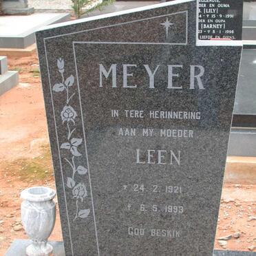 MEYER Leen 1921-1993