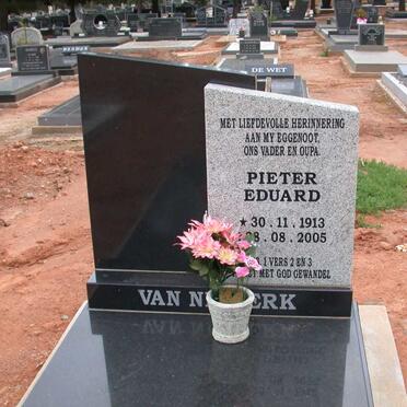 NIEKERK Pieter Eduard, van 1913-2005