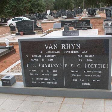 RHYN F.J., van 1914-1986 &amp; E.S.C. 1911-2001