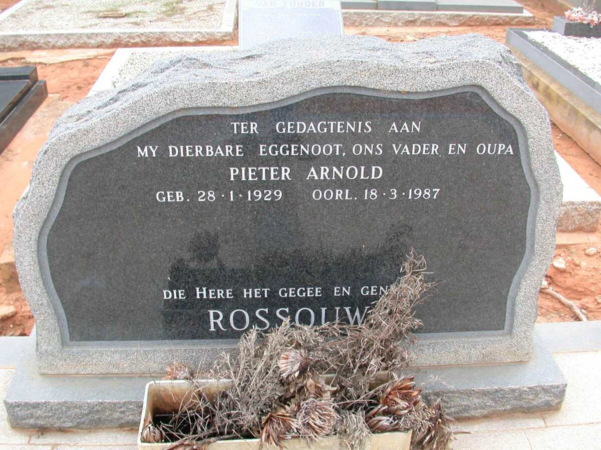 ROSSOUW Pieter Arnold 1929-1987