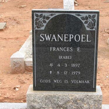 SWANEPOEL Frances E. nee RABE 1897-1979