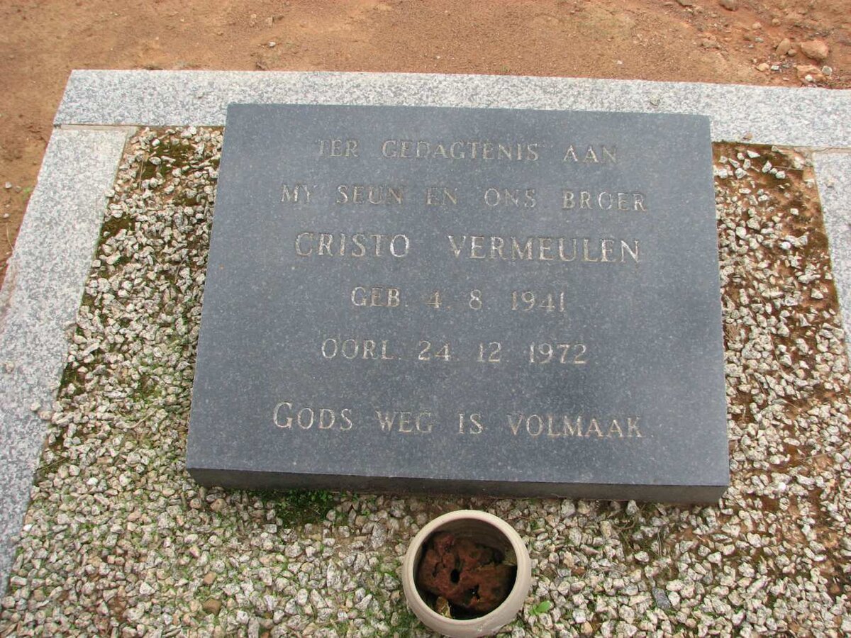 VERMEULEN Christo 1941-1972