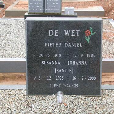 WET Pieter Daniel, de 1918-1988 &amp; Susanna Johanna 1925-2000