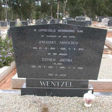 WENTZEL Johannes Arnoldus 1890-1972 &amp; Esther Jacoba VILJOEN 1897-1984
