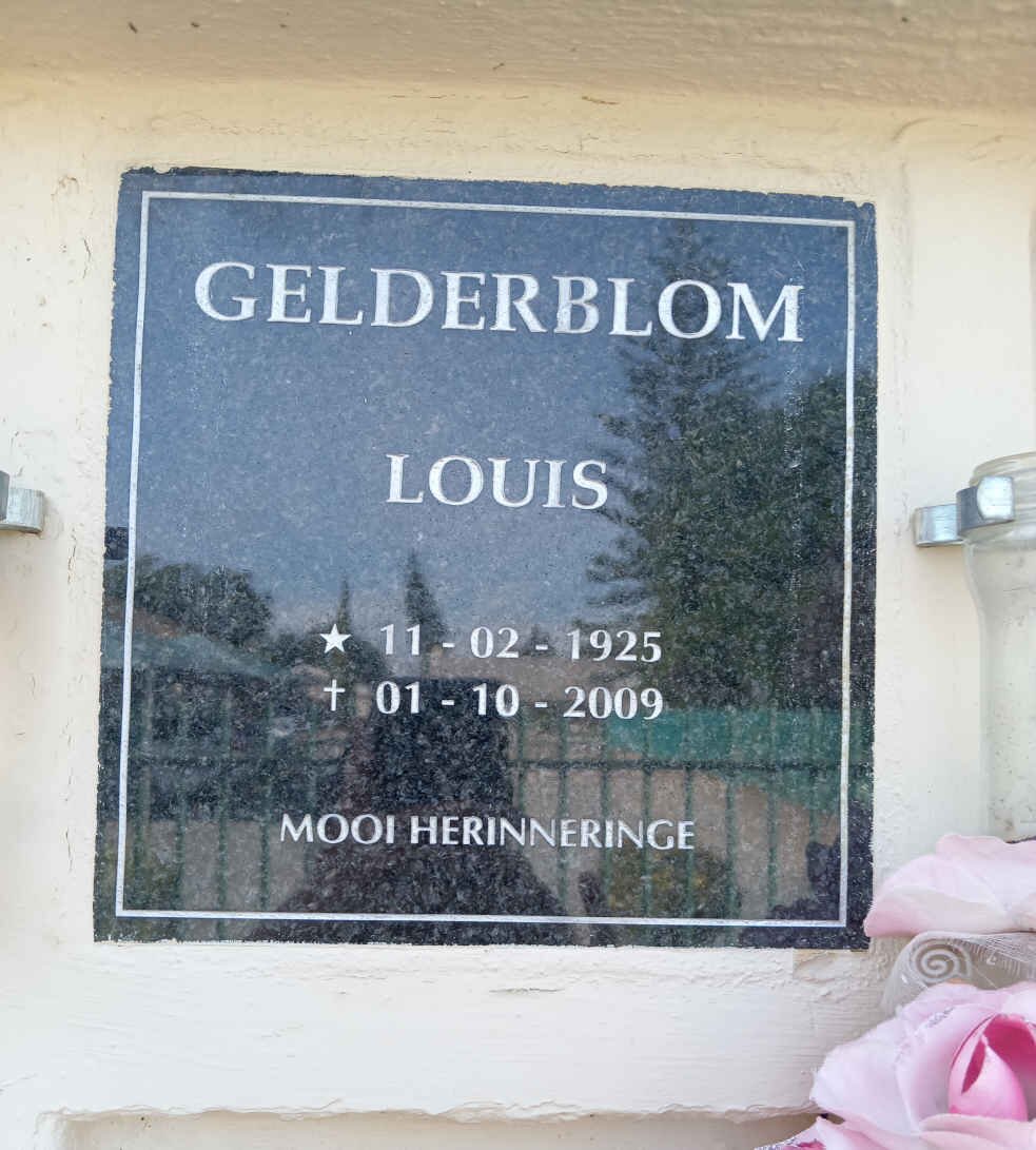GELDERBLOM Louis 1925-2009