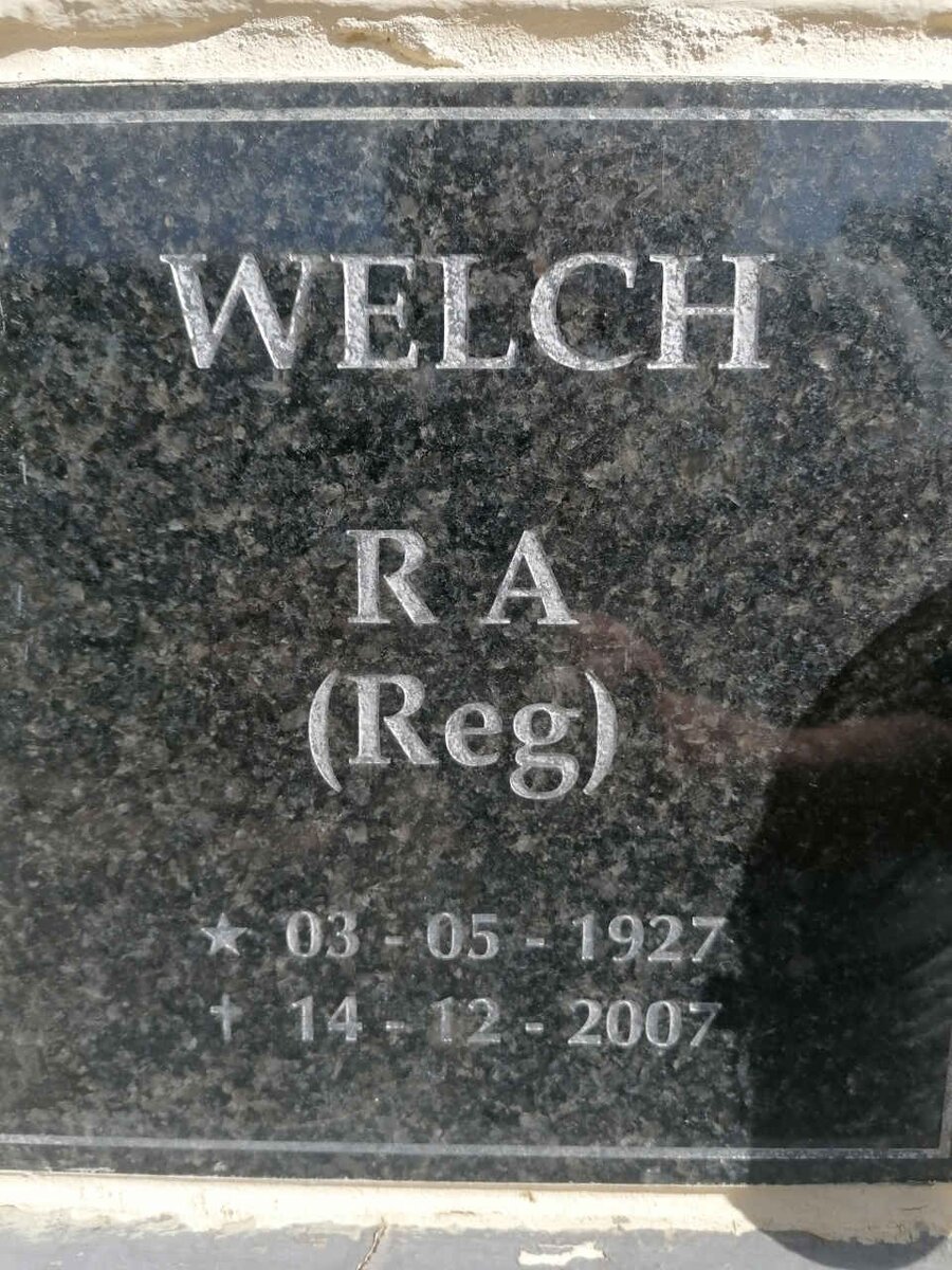 WELCH R.A. 1927-2007