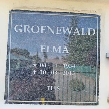 GROENEWALD Elma 1934-2015