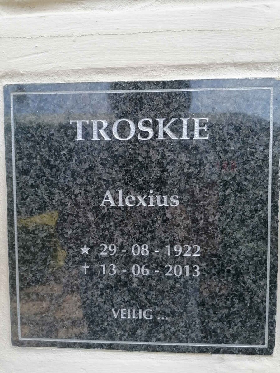 TROSKIE Alexius 1922-2013