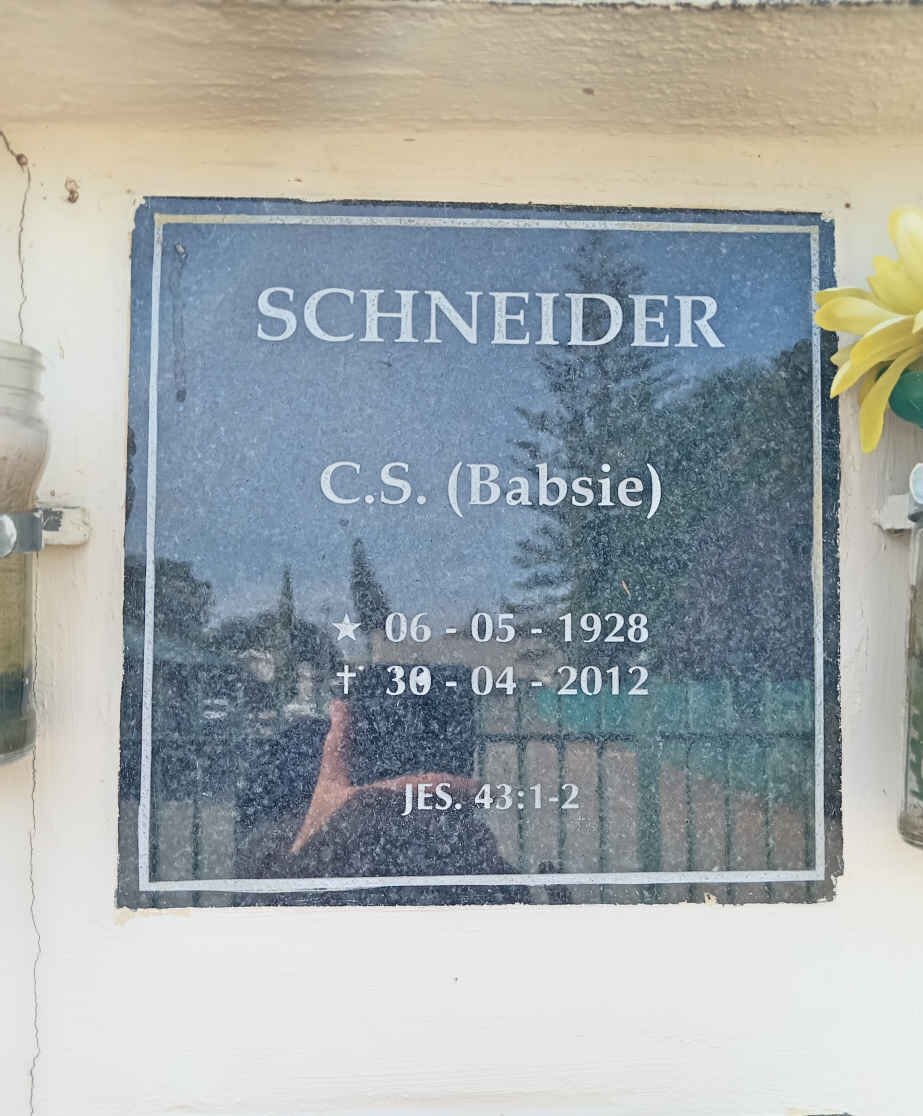 SCHNEIDER C.S. 1928-2012