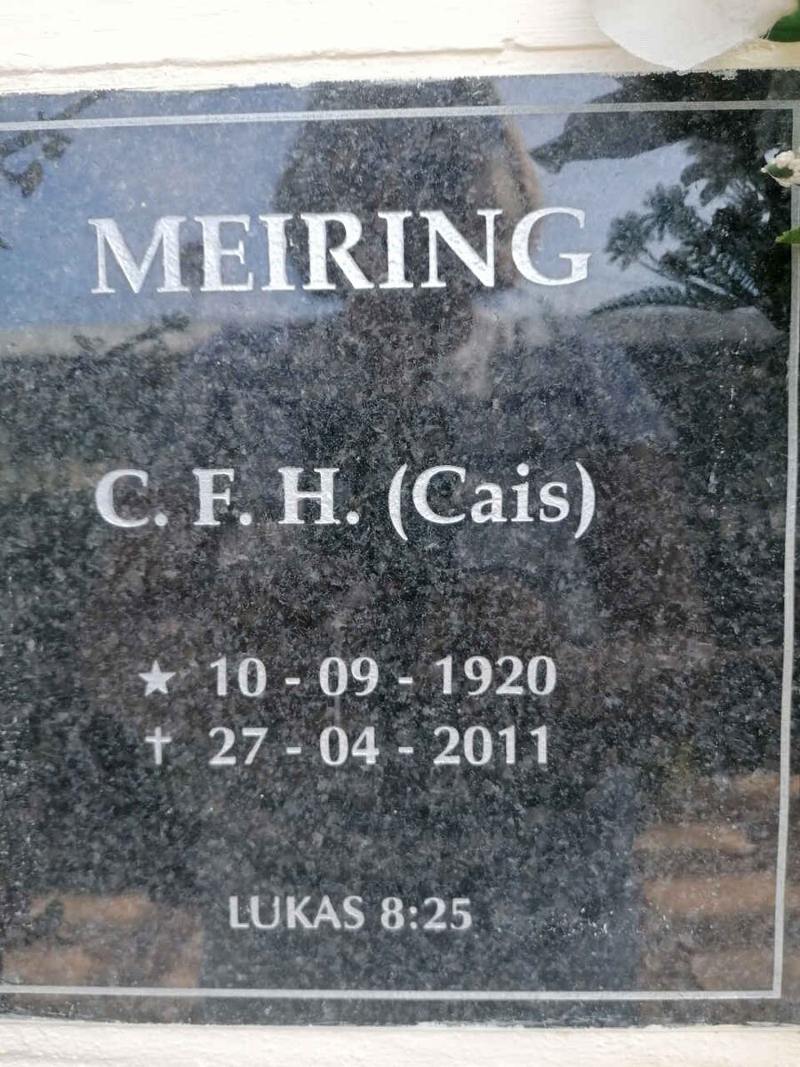 MEIRING C.F.H. 1920-2011