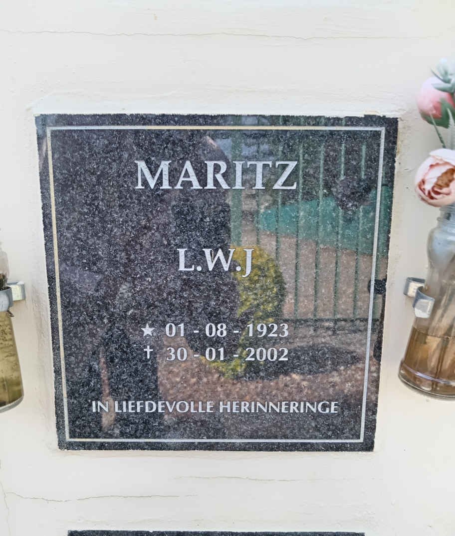 MARITZ L.W.J. 1923-2002