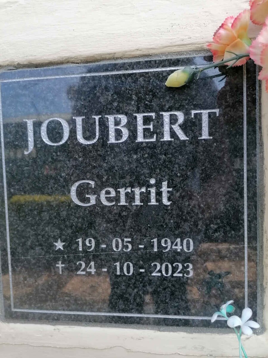 JOUBERT Gerrit 1940-2023