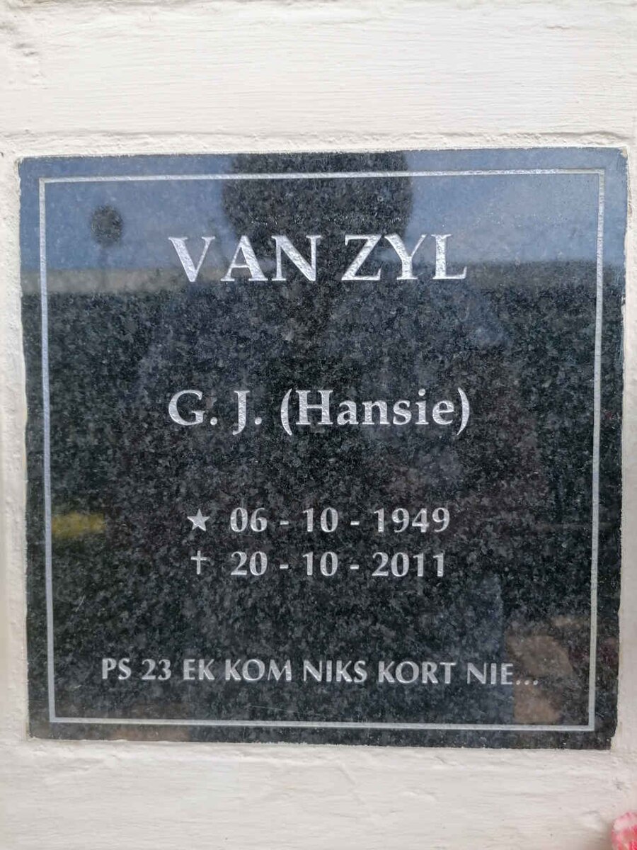 ZYL G.J., van 1949-2011
