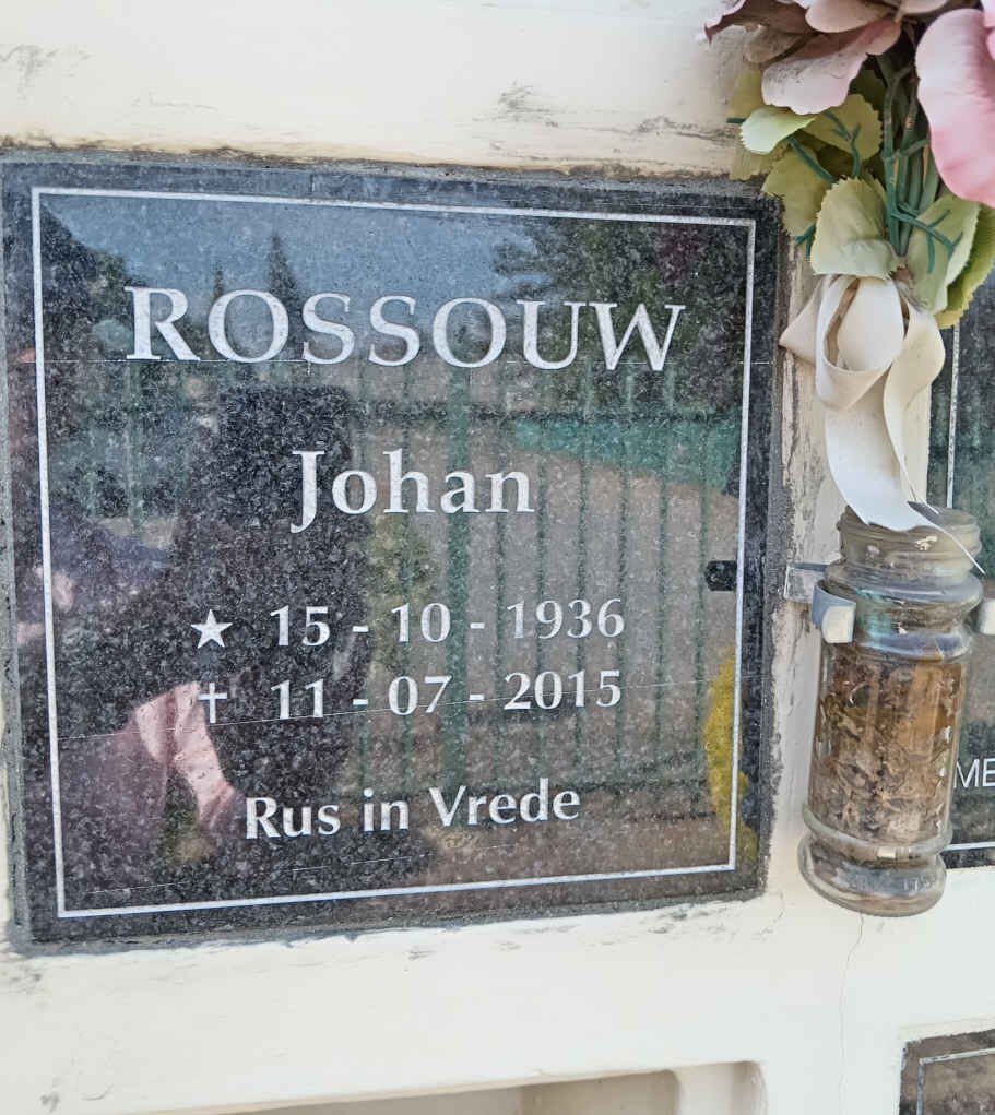 ROSSOUW Johan 1936-2015