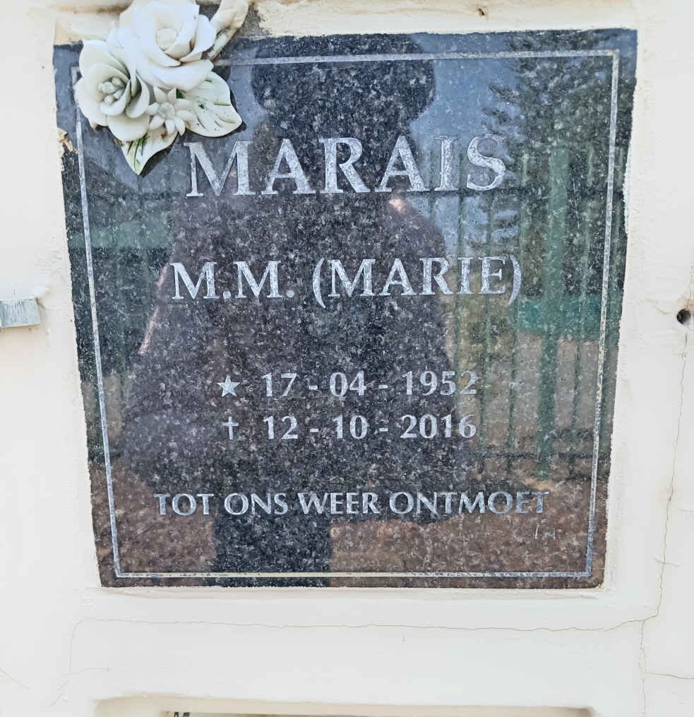 MARAIS M.M. 1952-2016