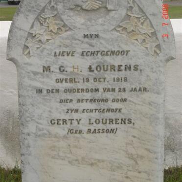 LOURENS M.G.H.-1918